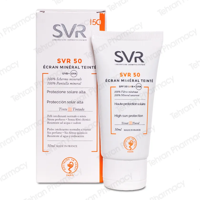 کرم ضد آفتاب مینرال رنگی SVR Tinted Sun Protection SPF50 - SVR