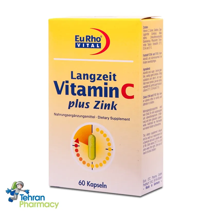 ویتامینC و زینک یوروویتال 5 میلی گرم - EuRho VITAL VitaminC plus Zinc