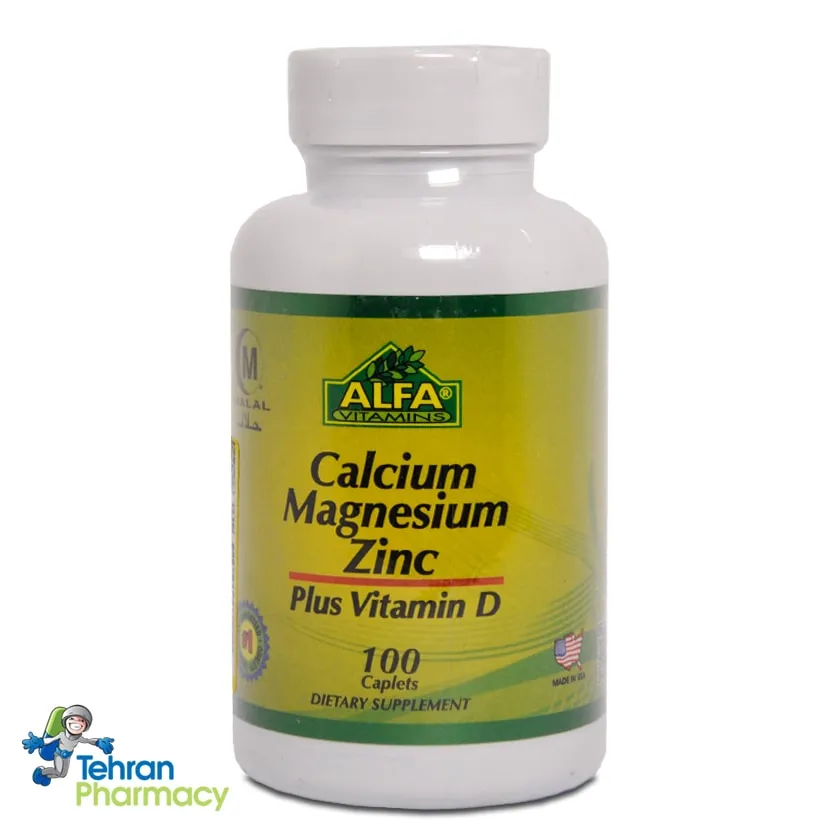 کلسیم منیزیم زینک آلفا ویتامینز- ALFA VITAMINS CAL.Mg.Zin