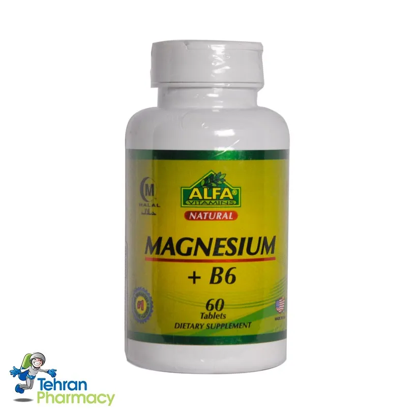 منیزیم B6 آلفا ویتامینز - ALFA Vitamins MAGNESIUM B6