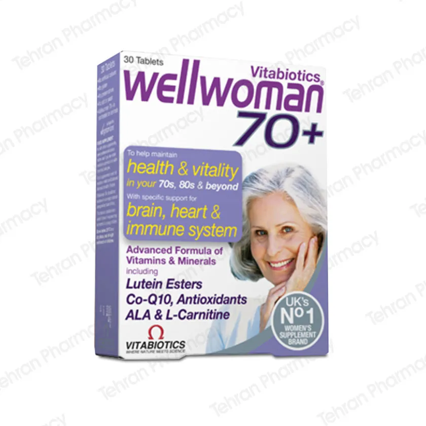 ول وومن بالای 70 سال ویتابیوتیکس- VITABIOTICS wellwoman 70plus