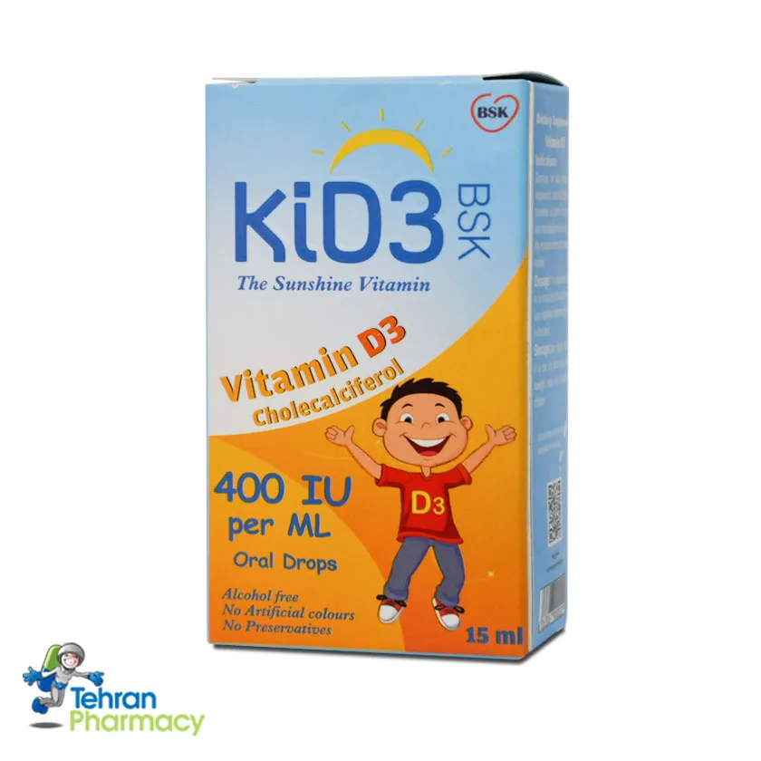 قطره کید3 بی اس کی  BSK KiD3 400 IU