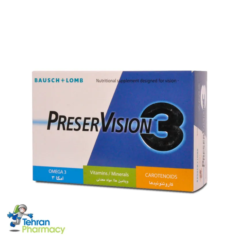 پرزرویژن 3 بوش اند لومب BAUSCH+LOMB PRESER VISION